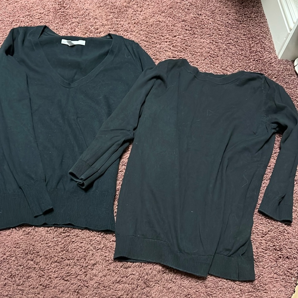 2 black Old Navy sweaters